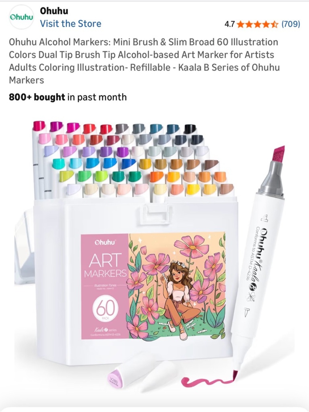 Ohuhu Alcohol Markers- Kaala B 60 set - illustration tones